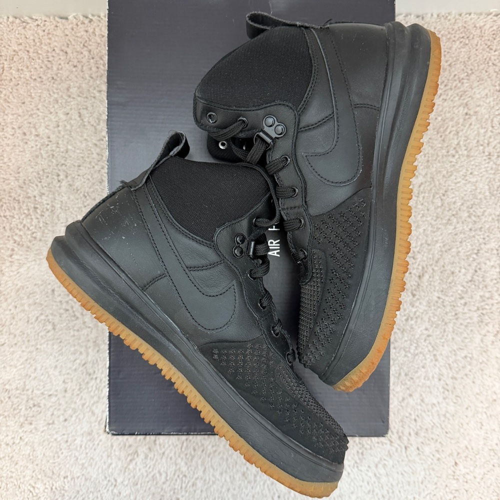 Nike Kids Black and Gum Lunar Force 1 Duckboot